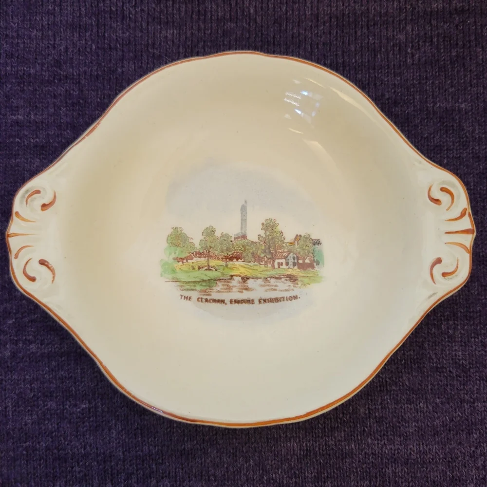 VINTAGE Art Deco Goss 1938 Empire Exhibition Tricket Dish
